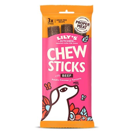 Lily's Kitchen Dog Chew Sticks w/ Beef Dog Treats (120g)