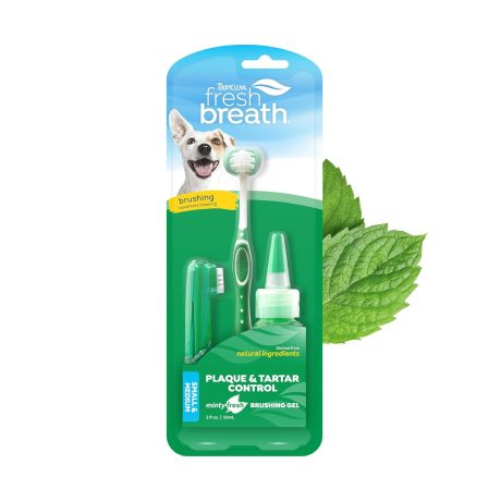 TropiClean Fresh Breath Oral Care Kit for Small and Medium Dogs