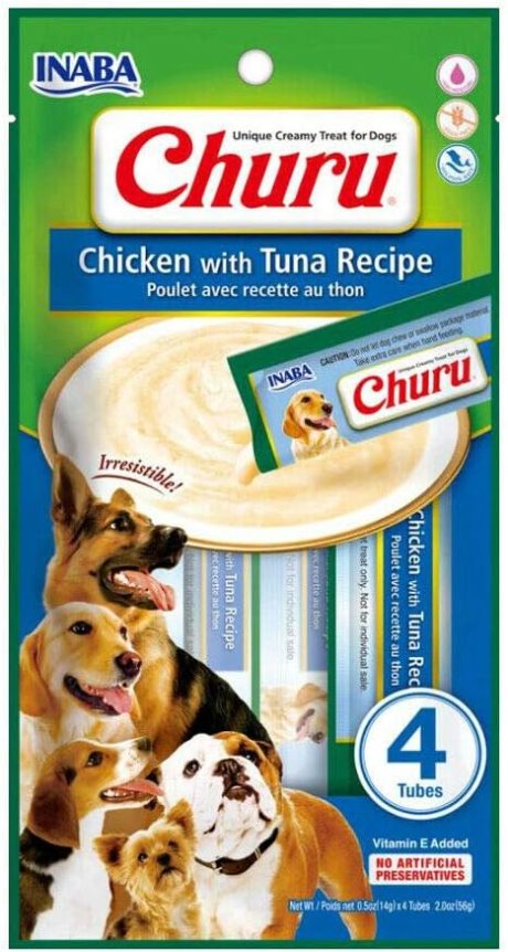 INABA CHURU chicken with tuna recipe 56g - 4 sticks per pack