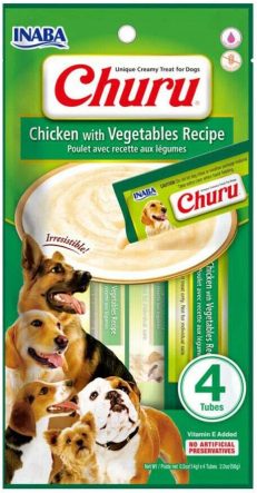 INABA CHURU chicken with vegetable recipe 56g - 4 sticks per pack