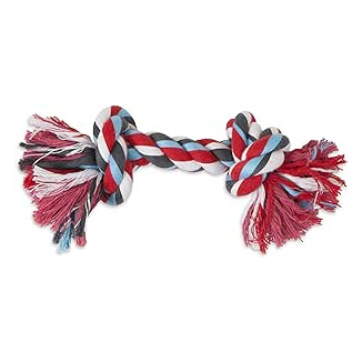 Booda 2knot Rope Bone Large Multicolor