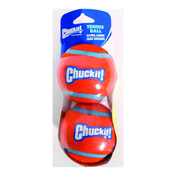 Petmate Chuckit! Tennis Ball 2-pk Shrink Extra-large
