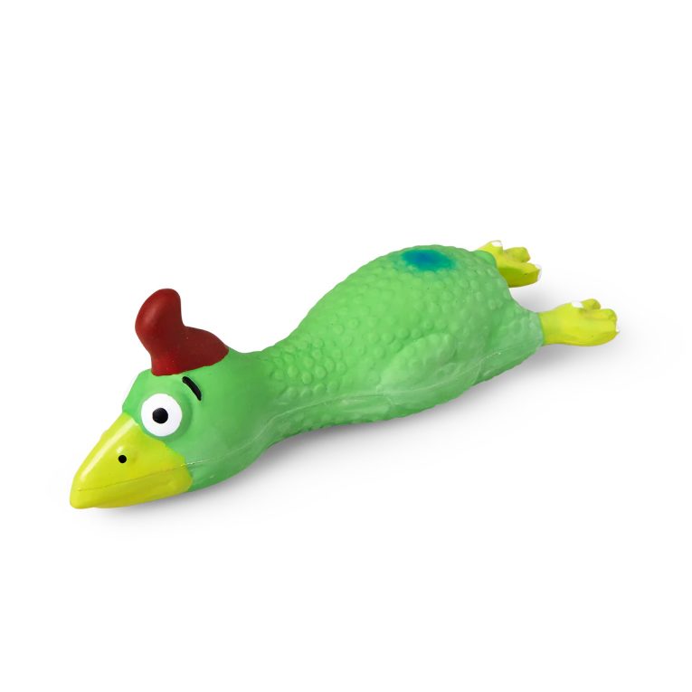Crinkle Flying Hen Dog Toy - 1Pc1