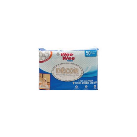 Four Paws Wee- Wee Pads Decor Tile 50 Count 22 And X 23 And