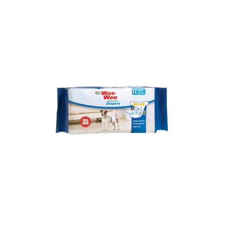 Four Paws Wee-wee Disposable Diapers, 12 Pack Small
