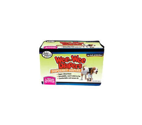 Four Paws Wee-wee Dog Diapers Xs