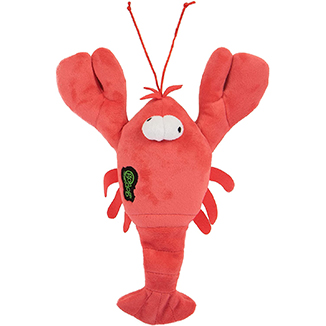 Godog® Action Plush™ Lobster With Chew Guard Technology™ Animated Squeaker Dog Toy