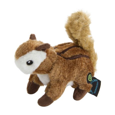 Godog® Wildlife™ Chipmunk With Chew Guard Technology™ Durable Plush Squeaker Dog Toy, Small