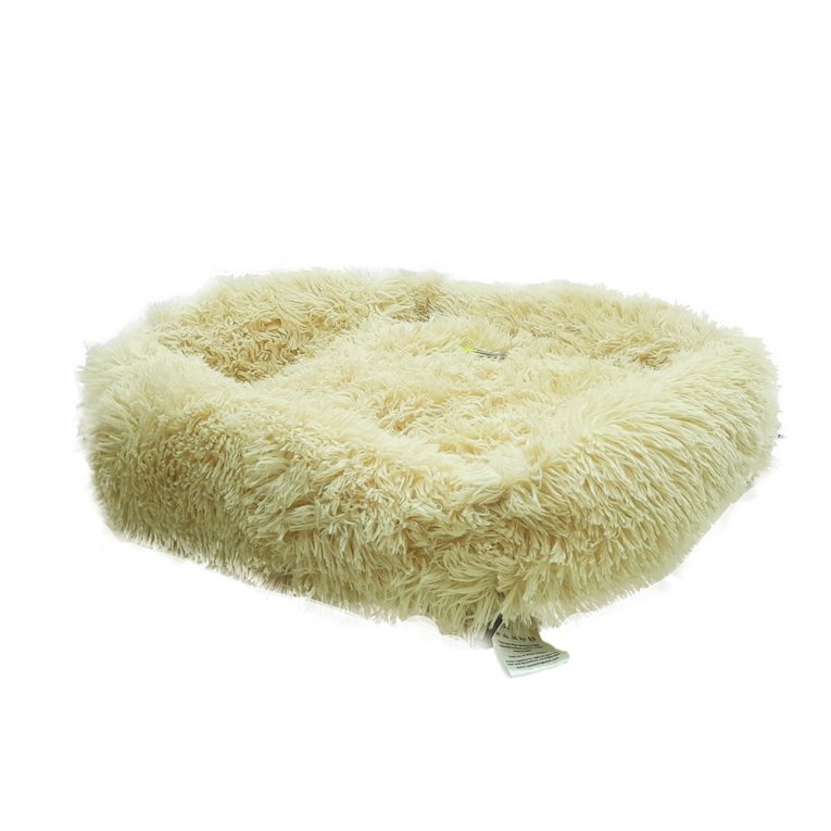 Grizzly Square Bed Off White - 66 X 56 X 18cm - Medium (1)
