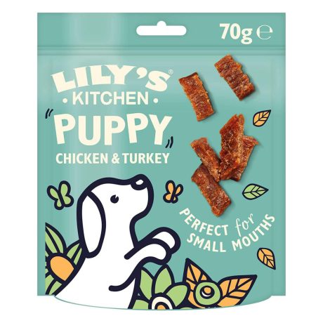 Lily's Kitchen Chicken & Turkey Nibbles Puppy Treats - 70G