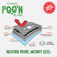 Nutrapet Poo N Pee Pads Original 60 Cms X 60 Cms 5 X Absorption With Floor Mat Stickers - 50 Count Large Puppy Pads (4)