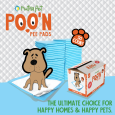 Nutrapet Poo N Pee Pads Original 60 Cms X 60 Cms 5 X Absorption With Floor Mat Stickers - 50 Count Large Puppy Pads (5)