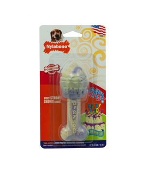 Nylabone Dura Chew Birthday Bone - Birthday Cake Flavor