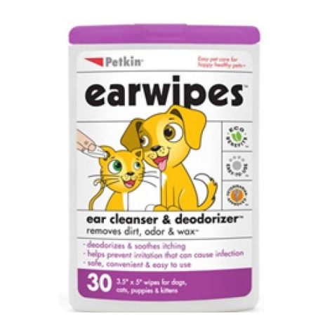 Petkin Ear Wipes 30 Count