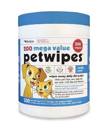 Petkin Extra Mega Valu Pet Wipes 200ct