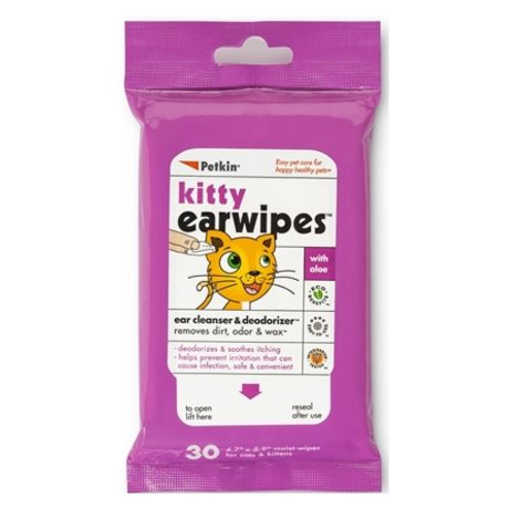 Petkin Kitty Ear Wipes 30Ct