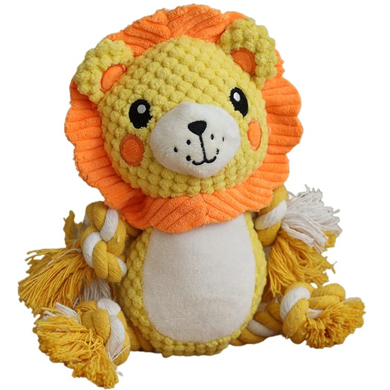 Plush Pet Lion Dog Toy - 26 x 17cm