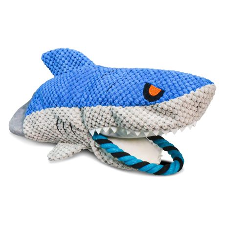 Plush Pet Shark Dog Toy - 35 X 17cm