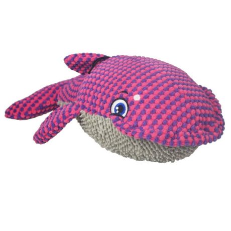 Plush Pet Whale Large Dog Toy - 39 x 19cm