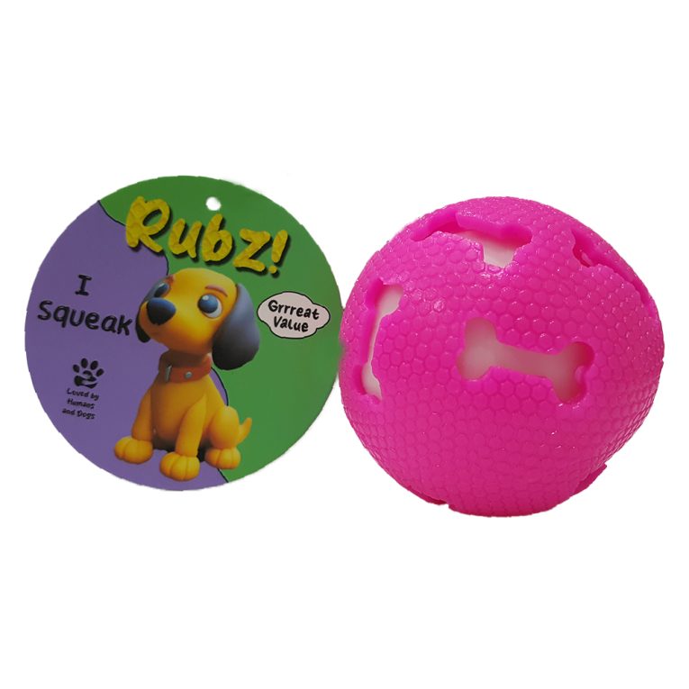 Rubz Peirced Grid Shiny Ball Assorted Colors - Dia 7.5Cm5