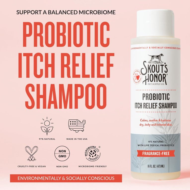 Skouts Honor Probiotic Itch Relief Shampoo 475ML_16Oz Pet Essentials & Wellness (1)