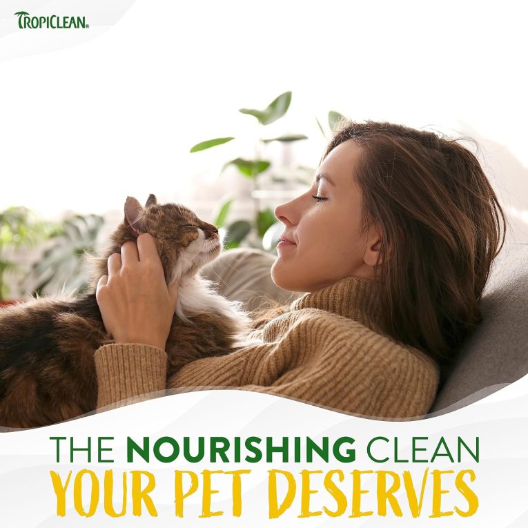 TropiClean Gentle Coconut Hypoallergenic Cat and Kitten Shampoo, 12oz (2)