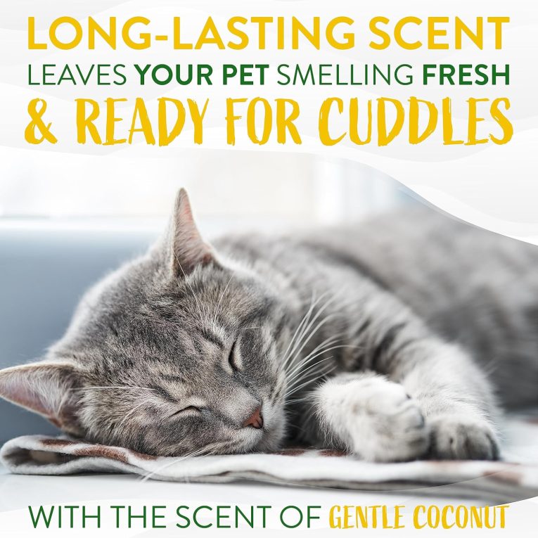 TropiClean Gentle Coconut Hypoallergenic Cat and Kitten Shampoo, 12oz (5)