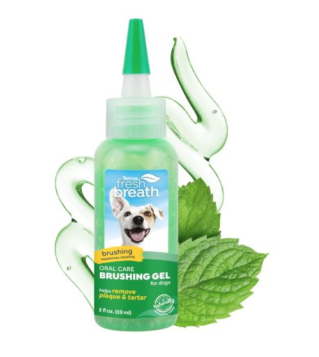 Tropiclean Fresh Breath Dental & Oral Care Brushing Gel For Dogs, 2oz