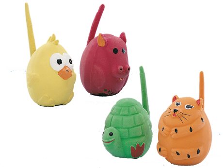 Vadigran Dog Toy Latex Animals With Tail Ass. 6Cm - 1Pc