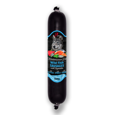 Alpha Spirit Mediterranean Sausage WILD FISH with Vegetables 150g