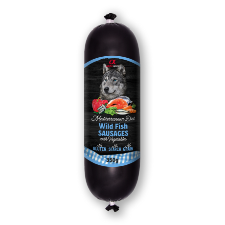 Alpha Spirit Mediterranean Sausage WILD FISH with Vegetables 350g