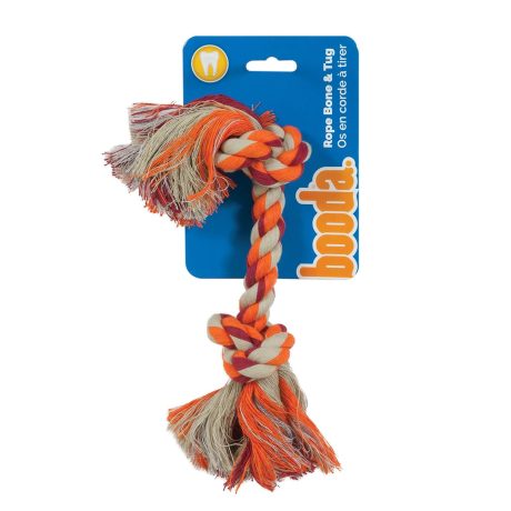 Booda 2knot Rope Bone Small ~ Multicolor