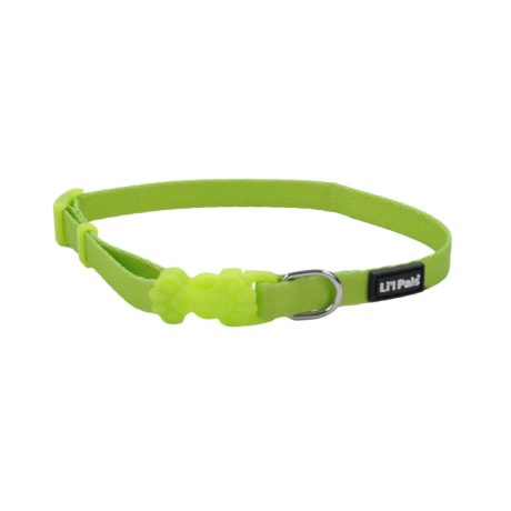 Coastal Li'l Pals Adjustable Green Dog Collar