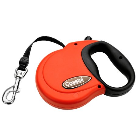 Coastal Power Walker Retractable Leash 12 and Red Medium