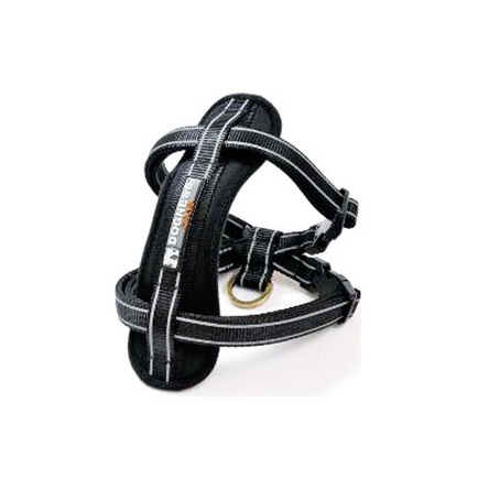 Dogness Black Reflective Neoprene Harness M