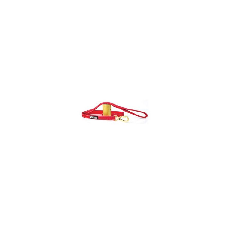 dogness-reflective-neoprene-red-leash-m