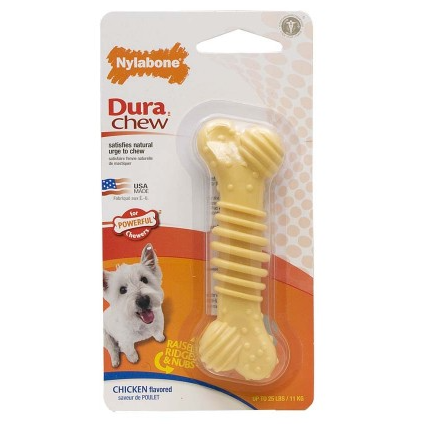 Nylabone Dura Chew Textured Chicken Blister Card Regular