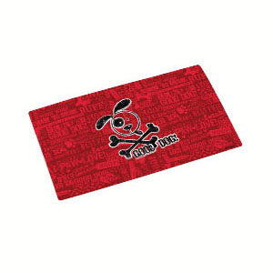 Dry Mate Pet Place Mate Dogs Good Dog Cross Bones / Red 12 X 20 Inches
