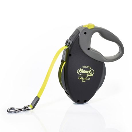 Flexi Giant M Tape 8 M, Black/ Neon