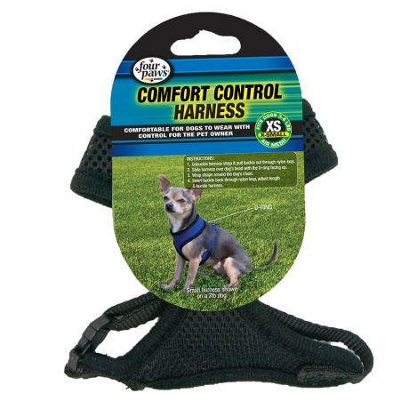 Four Paws Comfort Control Harness XS Black