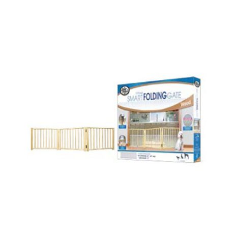 Four Paws Free Standing Walk Over Wood Gate 3 Panel 24 And-64 And x17 And