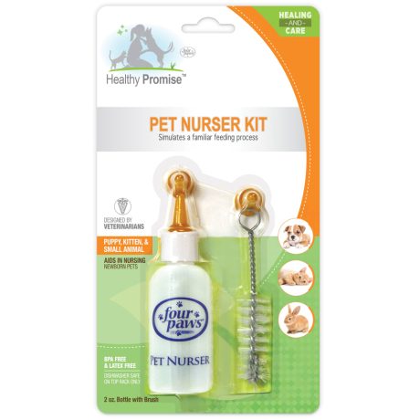 Four Paws Healthy Promise Pet Nurser Kit, 2 oz. bottle w/brush (On blister card) One Size