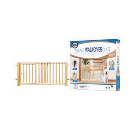 Four Paws Safety Gates Vertical Wood Gate With Door (Walk Over) 30-44 And X 1and