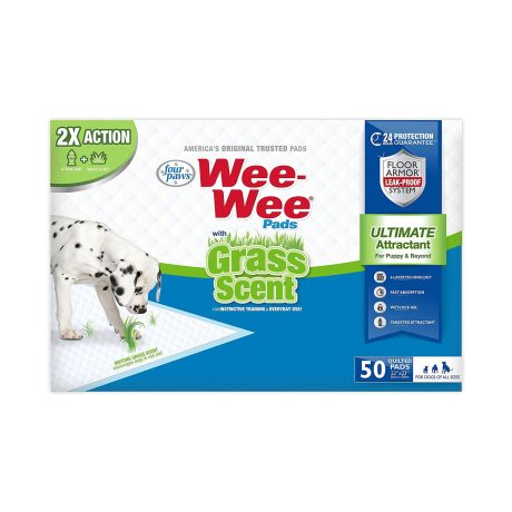 Four Paws Wee-wee Grass-scent Pads, 50 Count