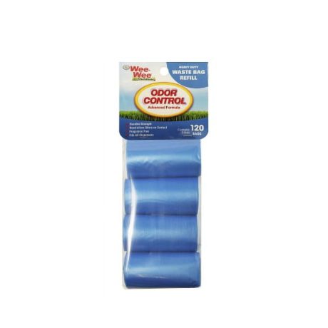 Four Paws Wee-Wee Outdoor Odor Control Heavy Duty Waste Bags Refill, 120 Count 9 x 12