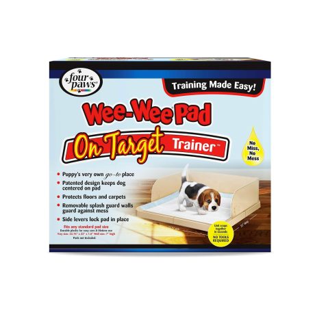 Four Paws Wee-Wee Pad On Target Trainer Dog and Puppy Training Tray 22" x 22" x 1.5