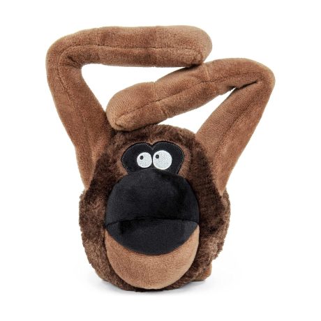 Godog® Action Plush™ Ape With Chew Guard Technology™ Animated Squeaker Dog Toy