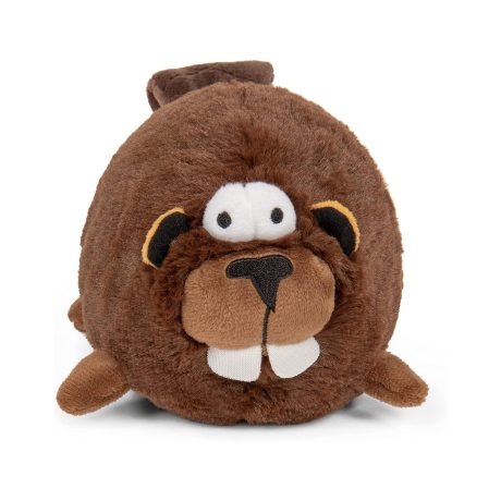 Godog® Action Plush™ Beaver With Chew Guard Technology™ Animated Squeaker Dog Toy