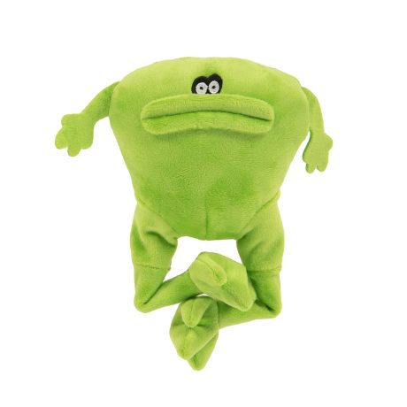 Godog® Action Plush™ Frog With Chew Guard Technology™ Animated Squeaker Dog Toy