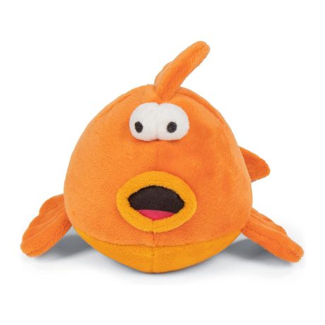 Godog® Action Plush™ Gold Fish With Chew Guard Technology™ Animated Squeaker Dog Toy
